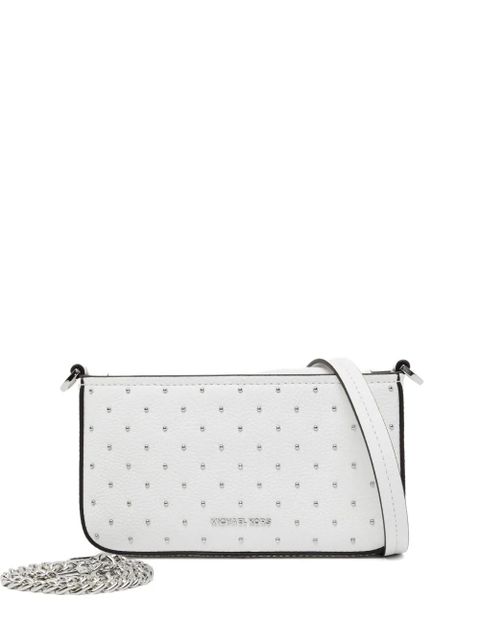 Michael Kors Bryant Small Studded Leather Convertible Pochette - White - zdjęcie produktu nr 1