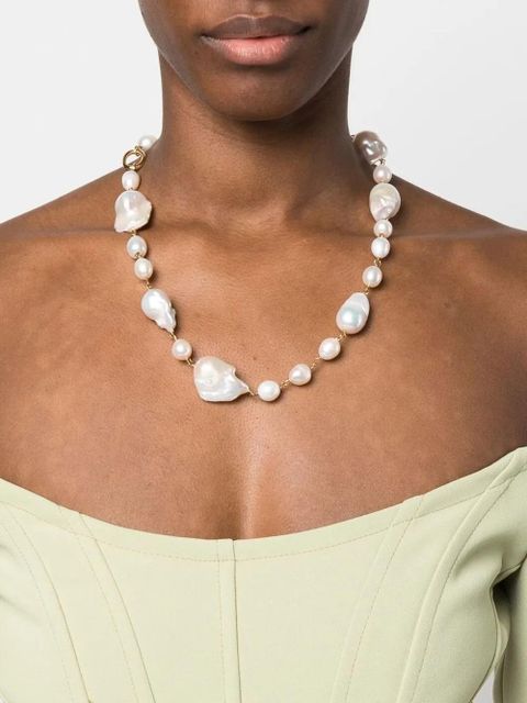 Jil Sander pearl-embellished necklace - White - zdjęcie produktu nr 2