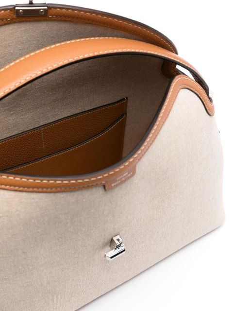 TOTEME T-Lock shoulder bag - Neutrals
