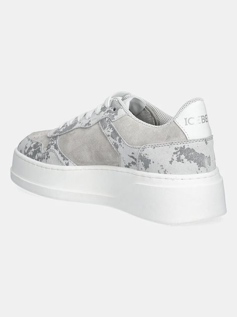 Iceberg sneakersy zamszowe Clock V2 damskie kolor szary ID21130E - zdjęcie produktu nr 2