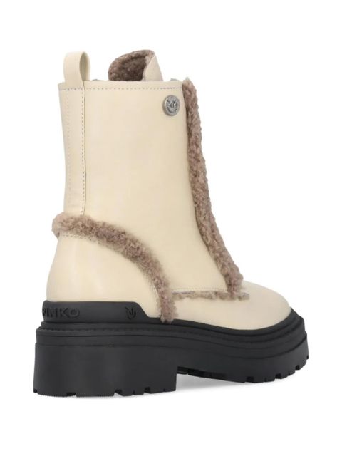 PINKO 55mm lace-up boots - Neutrals