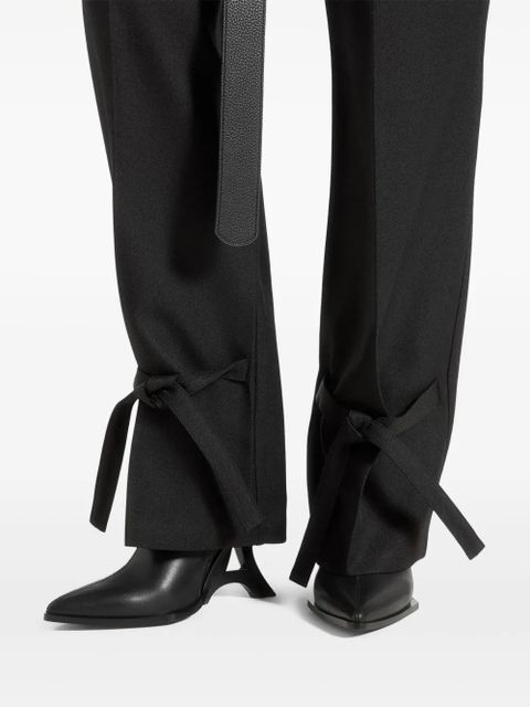 Manière De Voir Suzanne pleated belted trousers - Black