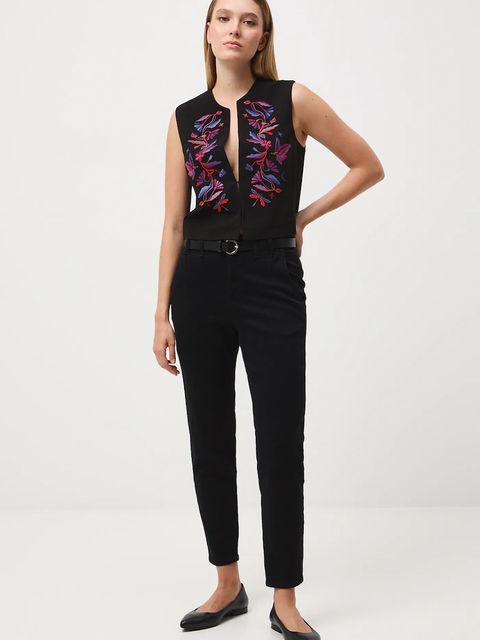 Medicine jeansy damskie kolor czarny - zdjęcie produktu nr 2