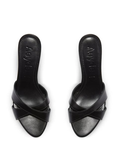 Aeyde Vero crossover strap sandals - Black