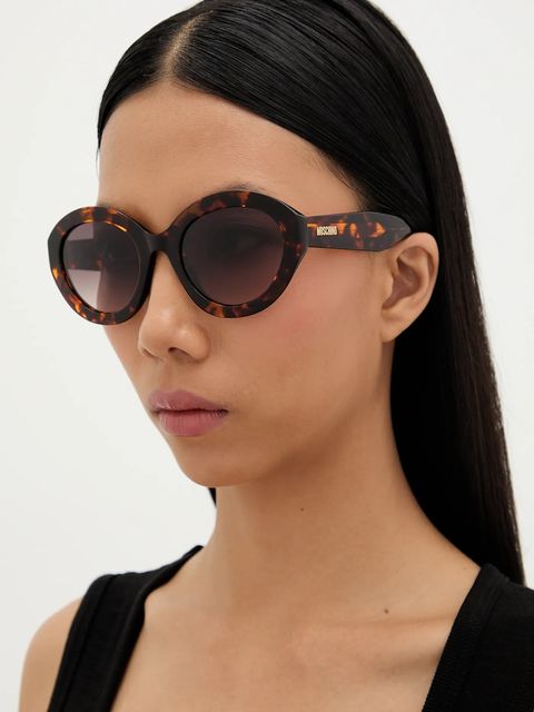 Moschino okulary przeciwsłoneczne damskie kolor brązowy MOS200/S - zdjęcie produktu nr 1