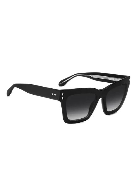 Isabel Marant Eyewear logo-print sunglasses - Black - zdjęcie produktu nr 2