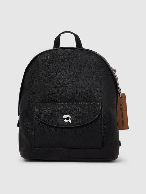 Karl Lagerfeld plecak IKON damski kolor czarny duży gładki A4W30003 - zdjęcie produktu nr 1