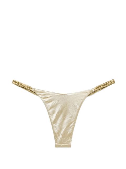 Isa Boulder High Weave bikini bottom - Gold - zdjęcie produktu nr 2