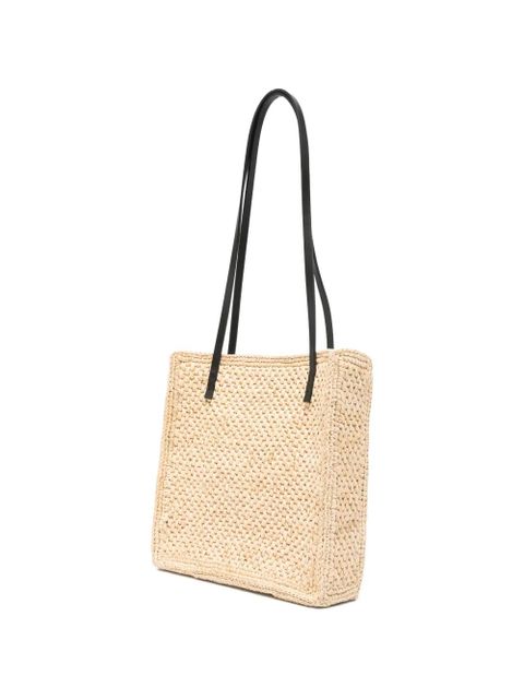 Manebi raffia shoulder bag - Neutrals - zdjęcie produktu nr 2