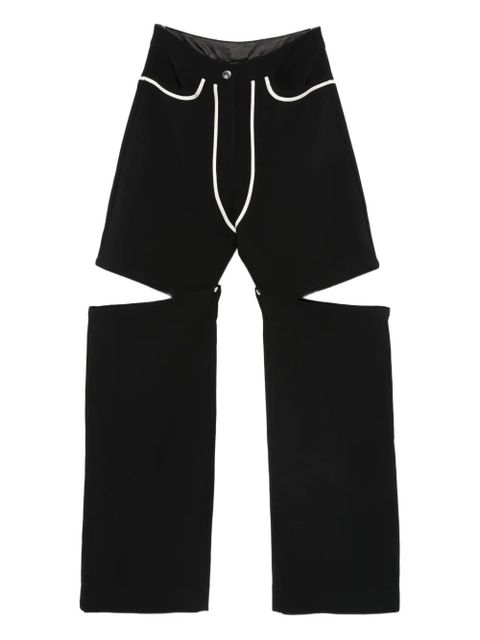 Paris Georgia Emelio cut-out trousers - Black - zdjęcie produktu nr 1