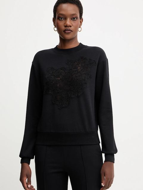 Ermanno Scervino LIFE bluza damska kolor czarny z aplikacją D474M607LEM - zdjęcie produktu nr 1