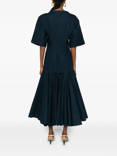 Jacquemus A-line short-sleeve midi dress - Blue