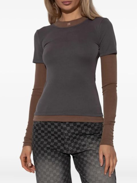 MISBHV layered long-sleeve top - Grey