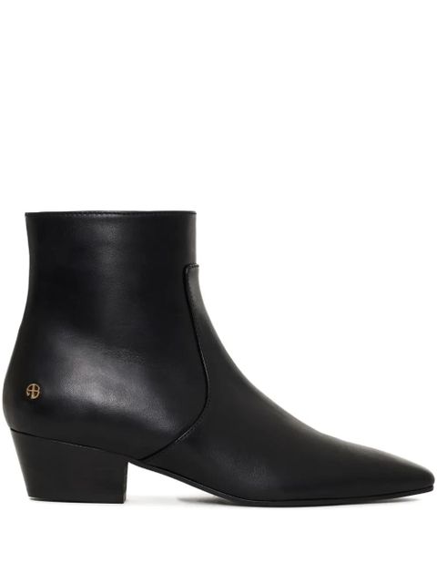 ANINE BING pointed-toe low-heel boots - Black - zdjęcie produktu nr 1