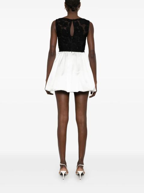 Self-Portrait tulle mini dress - Black