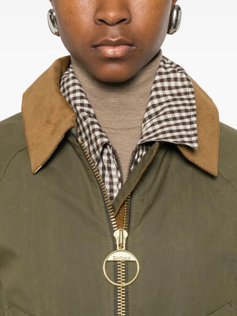 Barbour corduroy-collar jacket - Green