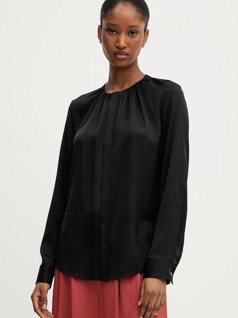 BOSS koszula jedwabna kolor czarny regular 50538481 - zdjęcie produktu nr 1