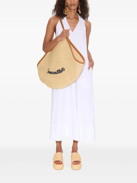 Simon Miller Nava poplin midi dress - White