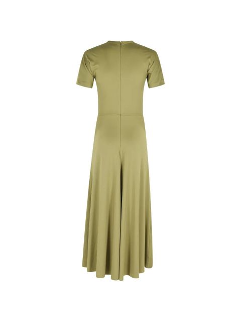 Victoria Beckham Blaire gathered midi dress - Green - zdjęcie produktu nr 2