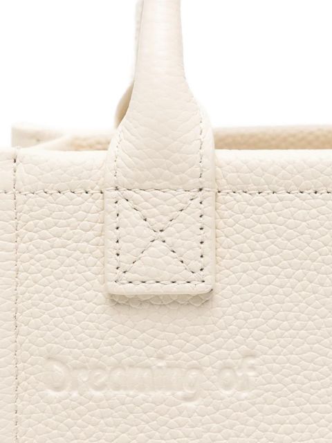 MC2 Saint Barth mini Vanity logo-embossed tote bag - White