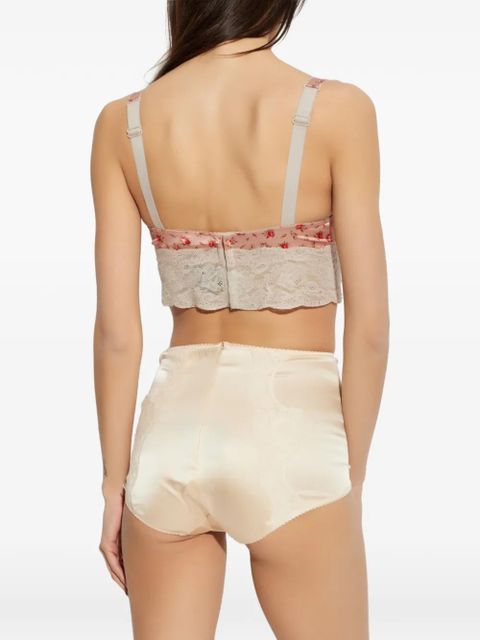 Dolce & Gabbana floral lace bra - Pink