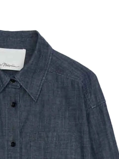 3.1 Phillip Lim drawstring-hem shirt - Blue - zdjęcie produktu nr 2