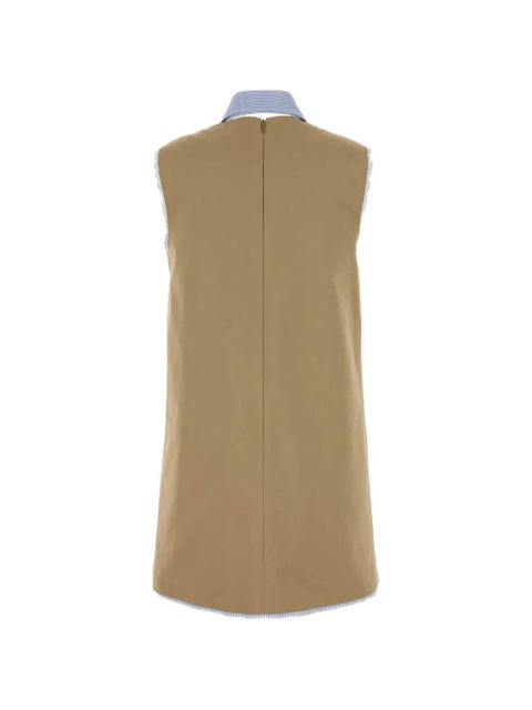 Miu Miu logo mini dress - Neutrals - zdjęcie produktu nr 2