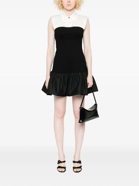 SANDRO ruffle-overlay mini day dress - Black - zdjęcie produktu nr 2