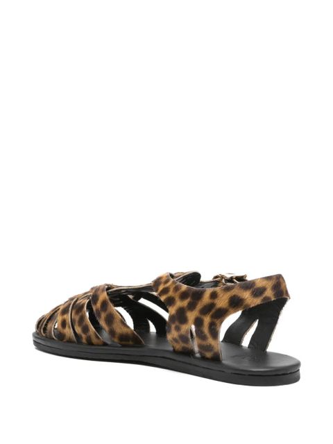 Ancient Greek Sandals Karina pony cage sandals - Brown