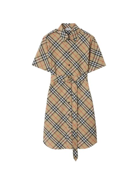 Burberry cotton shirt dress - Neutrals - zdjęcie produktu nr 1