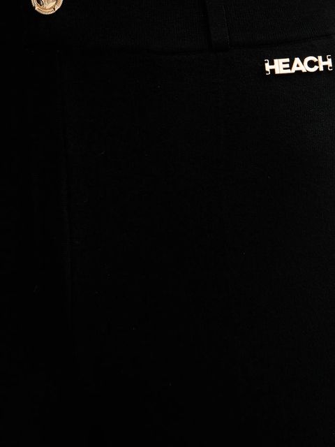 Silvian Heach spodnie SCHOOFS damskie kolor czarny szerokie high waist GPA25290PA