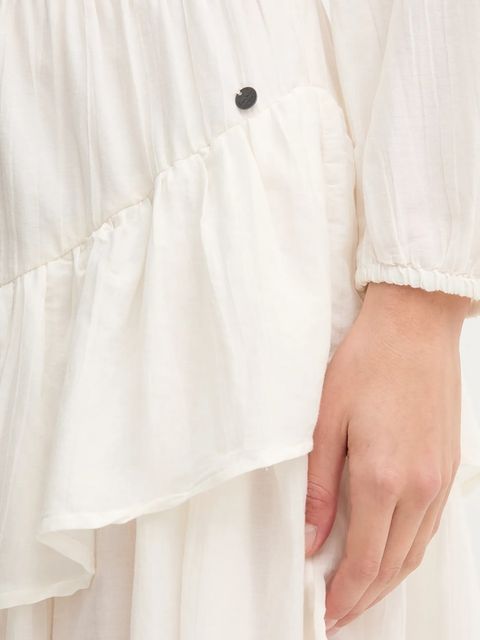 Pepe Jeans sukienka kolor beżowy mini rozkloszowana PL9537702