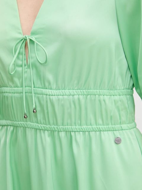 Pepe Jeans sukienka kolor zielony mini rozkloszowana PL953753