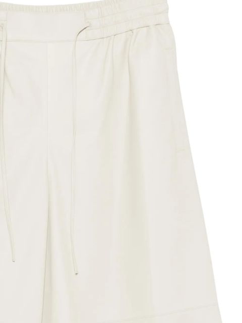 Yves Salomon drawstring leather trousers - Neutrals