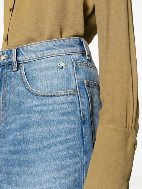 Tory Burch Deconstructed denim skirt - Blue