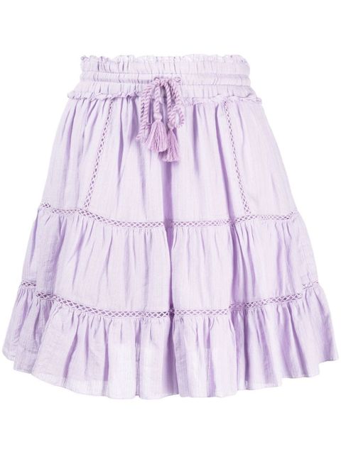 MARANT ÉTOILE Lioline tiered skirt - Purple - zdjęcie produktu nr 1