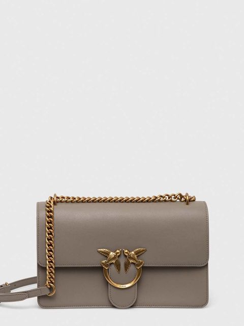 Pinko torebka skórzana kolor niebieski 100941.A0F1 - zdjęcie produktu nr 1