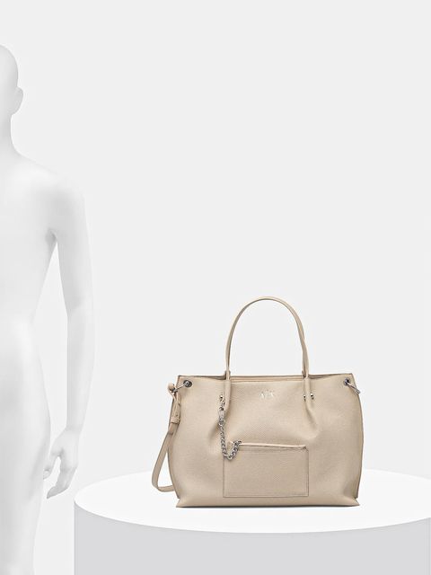 Armani Exchange torebka kolor beżowy XW001211 AF15625