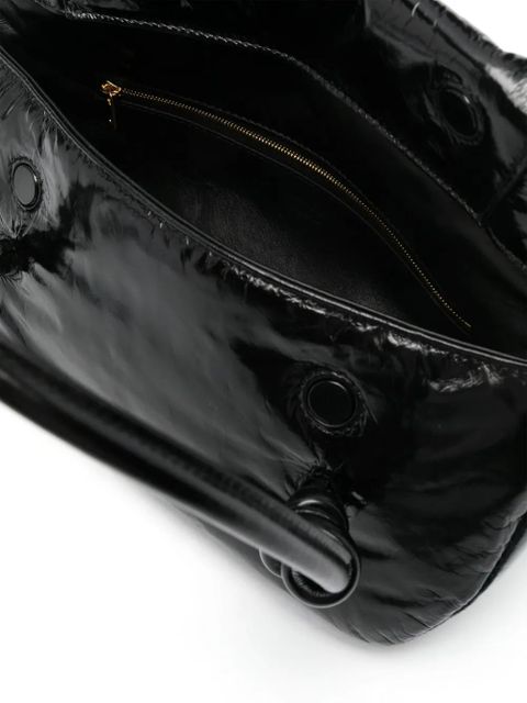 Jil Sander padded leather shoulder bag - Black - zdjęcie produktu nr 2