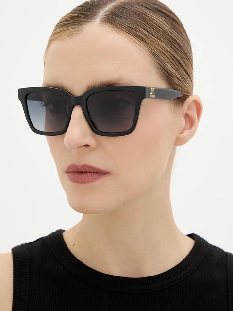 Love Moschino okulary przeciwsłoneczne damskie kolor czarny MOL091/S