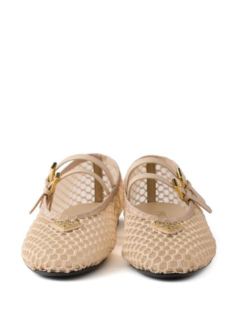 Prada Mesh ballet flats - Neutrals