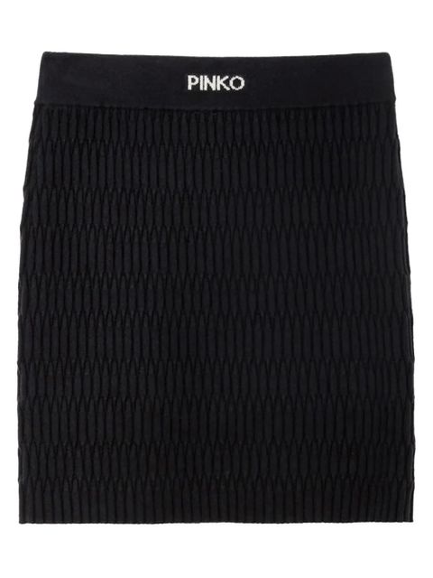 PINKO Exotic mini skirt - Black - zdjęcie produktu nr 2