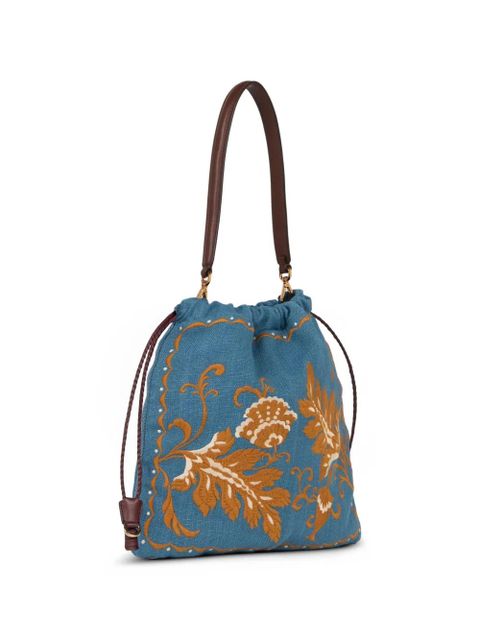 ETRO Kalispera embroidery medium tote bag - Blue