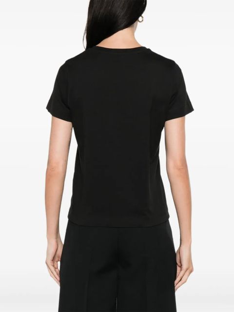 Moncler embroidered-logo cotton T-shirt - Black