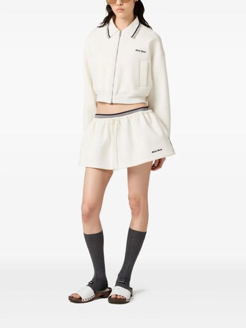 Miu Miu wool-blend jacket - White - zdjęcie produktu nr 2