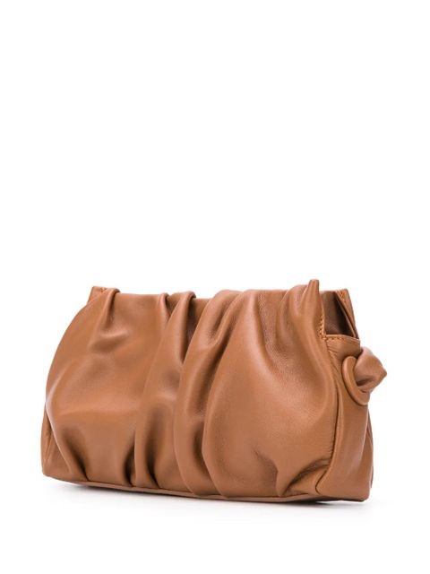 Elleme ruched shoulder bag - Brown