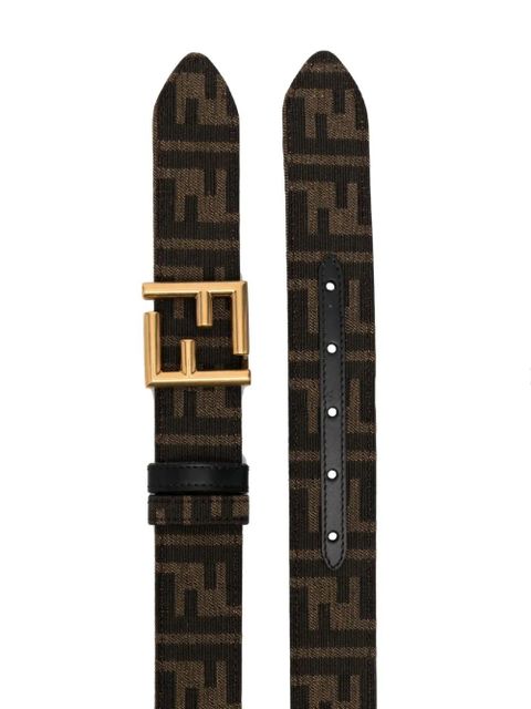 FENDI monogram-print logo-buckle belt - Neutrals - zdjęcie produktu nr 2