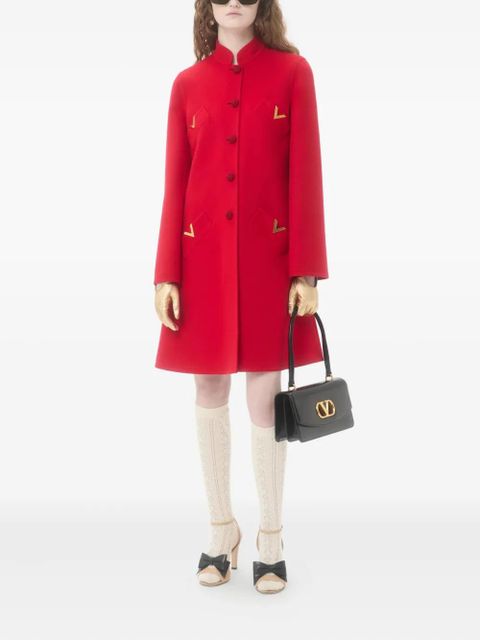 Valentino Garavani VGOLD button-up coat - Red - zdjęcie produktu nr 2