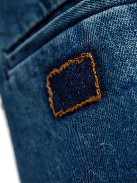 Maison Margiela welt-pocket denim skirt - Blue - zdjęcie produktu nr 2