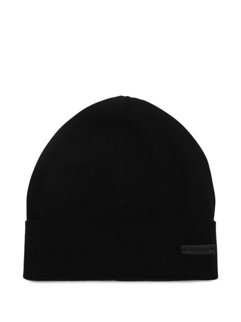 Saint Laurent ribbed wool beanie - Black - zdjęcie produktu nr 2